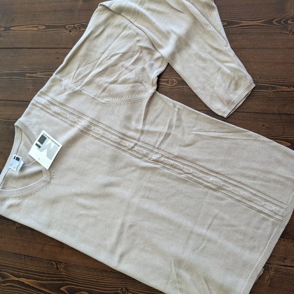 🖤 3/$15 🖤 Men's Modern Images Lightweight Silt V-neck Sweater NWT Silt/Cream - Picture 3 of 16